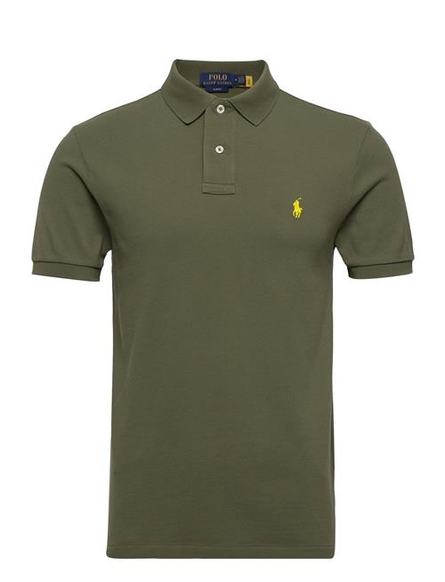 Polo Ralph Lauren Slim Fit Mesh Polo Shirt Polo Ralph Lauren Khaki