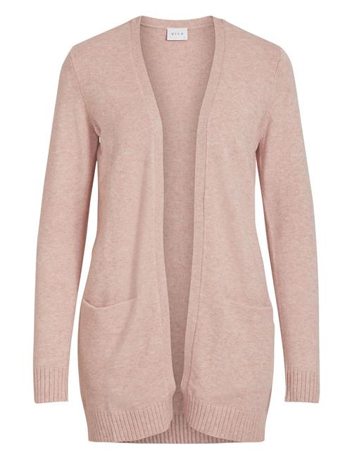 Se Vila Viril Open L/S Knit Cardigan - Noos Vila Pink ved Booztlet