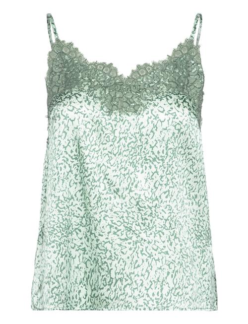 Se Rosemunde Silk Strap Top Rosemunde Green ved Booztlet