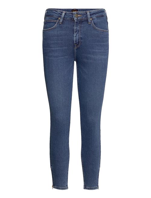 Se Lee Jeans Scarlett High Zip Lee Jeans Blue ved Booztlet