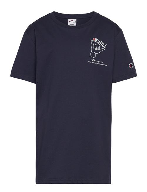 Champion Crewneck T-Shirt Champion Navy