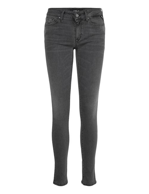 Se Replay New Luz Trousers Skinny Hyperflex Original Replay Grey ved Booztlet