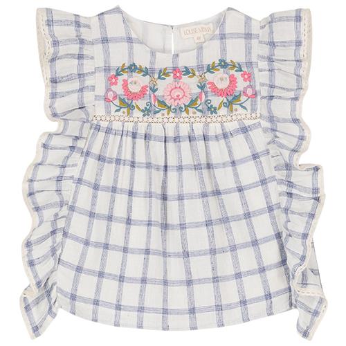 Se Louise Misha Mala Ternet Bluse Blue River | Blå | 12 months ved Babyshop