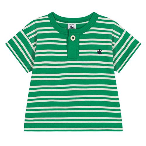 Petit Bateau Stribet Baby T-shirt Grøn | Grønn | 6 months