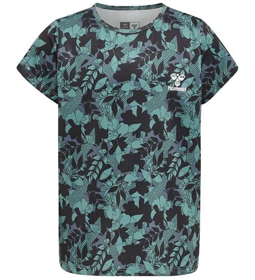 Se Hummel T-shirt - hmlNanna - Mineral Blue ved KidsWorld