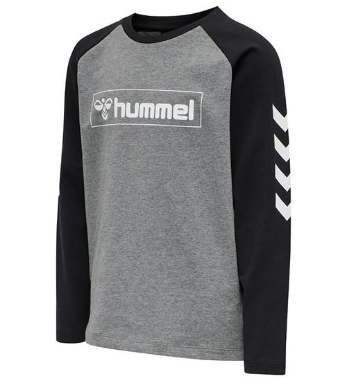 Se Hummel Bluse - hmlBOX - Sort/GrÃ¥ ved KidsWorld