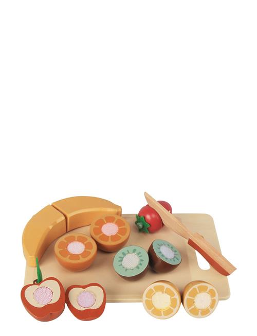 Magni Toys Wooden Cutting Set With Fruits Magni Toys Patterned