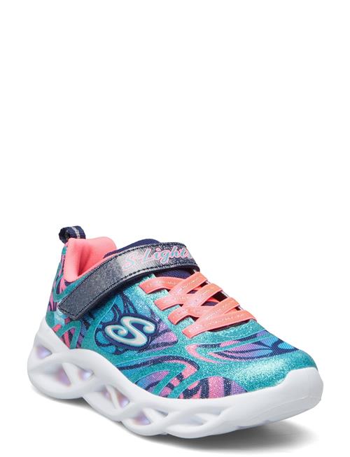 Se Skechers Girls Twisty Brights - Dazzle Flash Skechers Patterned ved Booztlet