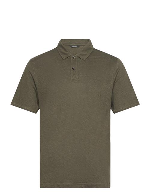 Se Gabba Duke Linen Polo Ss Gabba Green ved Booztlet