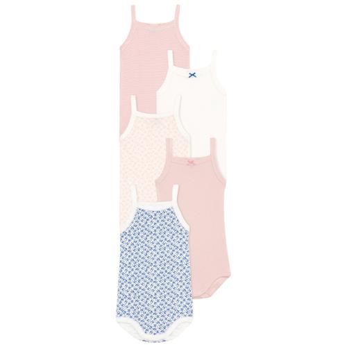 Se Petit Bateau 5-pak Babybodyer Lyserøde | Lyserød | 6 months ved Babyshop