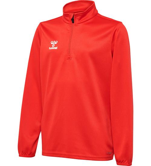 Se Hummel Teamsport Hummel Bluse - HmlEssential Half Zip - True Red ved KidsWorld