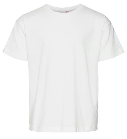 Se Vero Moda Girl T-shirt - VmAppleheart - Snow White/Backprint Gre ved KidsWorld