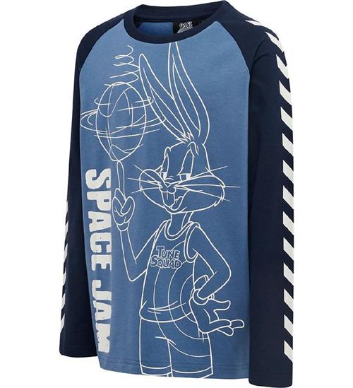 Se Hummel Hummel Bluse - hmlSpace Jam Boys - Blue Horizon m. Snurre Snup ved KidsWorld