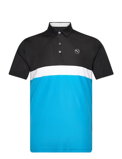 PUMA Golf Pure Colorblock Polo PUMA Golf Blue