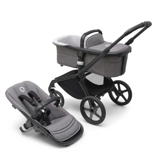 Bugaboo Fox 5 Klapvogn Black/Gray Melange | Grå | 0-3