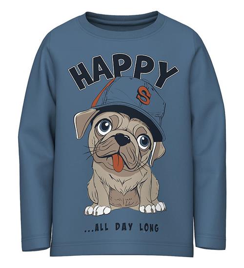 Name It Bluse - NmmVictor - Coronet Blue/Happy Dog