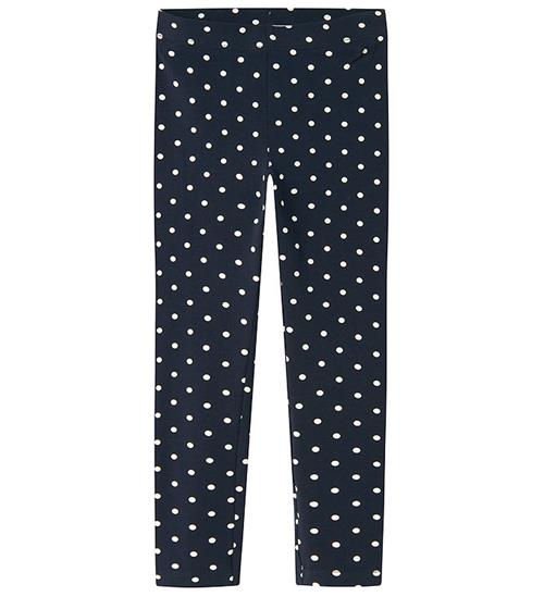 Se Name It Leggings - NkfVivian - Dark Sapphire/Dots ved KidsWorld