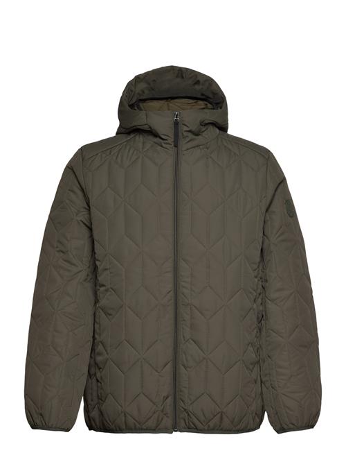 Puffer Jacket With Hood Lindbergh Green