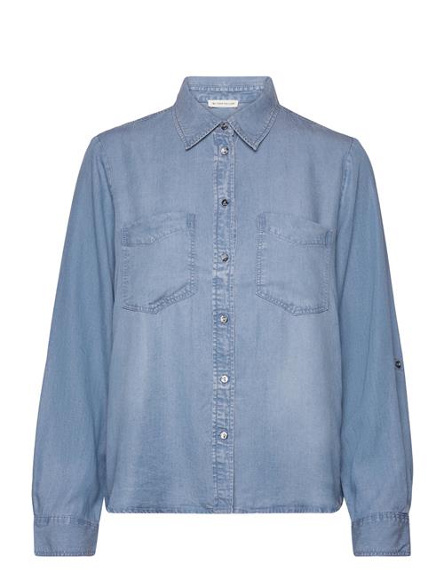 Tom Tailor Blouse Denim Look Tom Tailor Blue