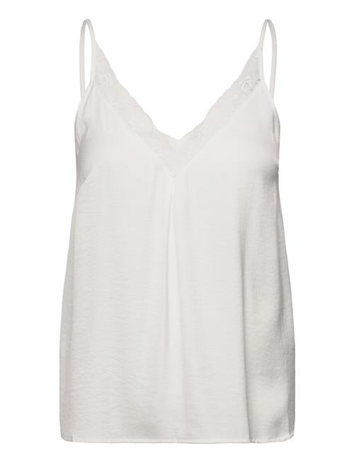 Vicava V-Neck Lace Singlet- Noos Vila White