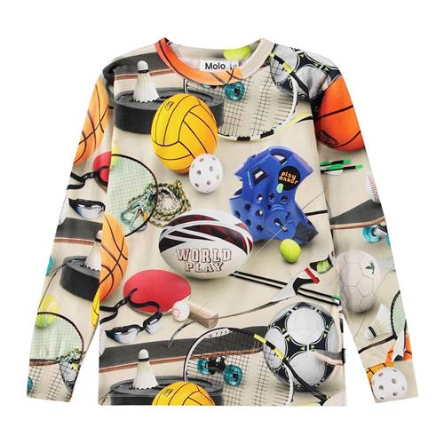 Se Molo GOTS Rill Langærmet T-shirt Sports Mix |  | 110 cm ved Babyshop