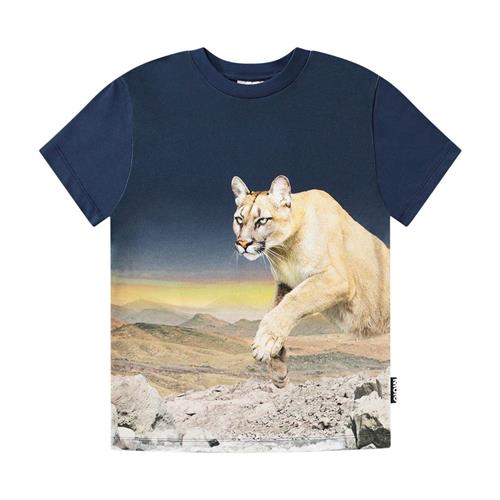 Se Molo GOTS Roxo T-shirt Puma Blue | Marine blå | 92 cm ved Babyshop