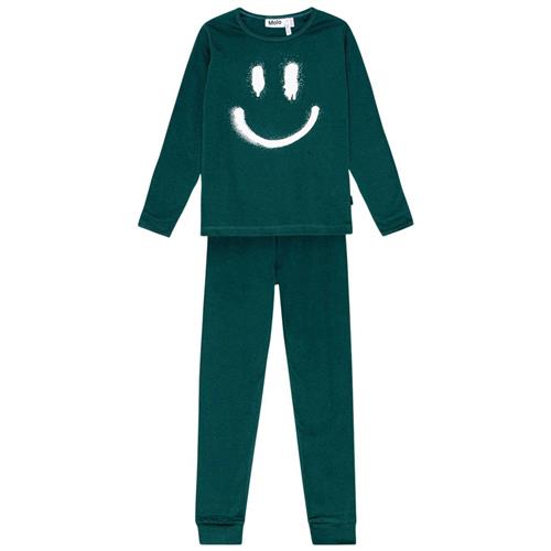 Se Molo GOTS Lue Pyjamas Ponderosa Pine | Grønn | 104 cm ved Babyshop