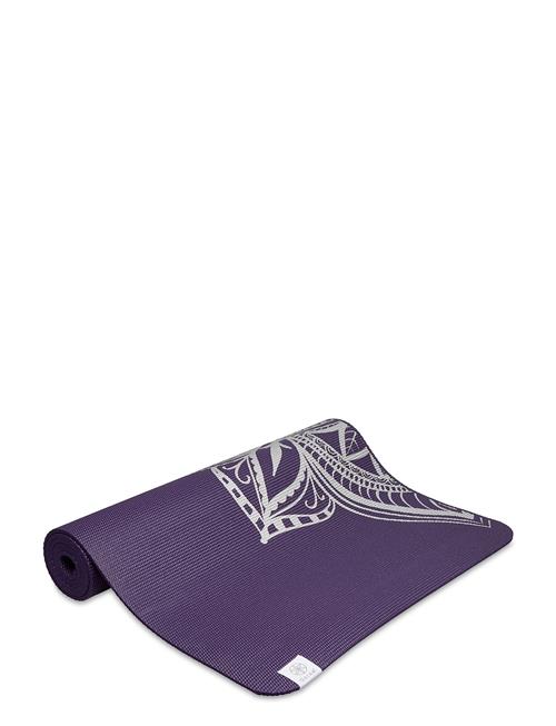 Gaiam Aubergine Medallion Yoga Mat 6Mm Premium Metallic Gaiam Purple