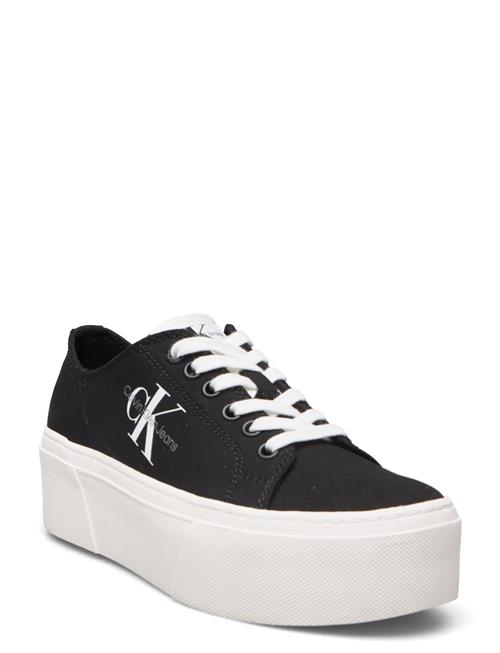 Se Calvin Klein Flatform+ Cupsole Low Txt Calvin Klein Black ved Booztlet