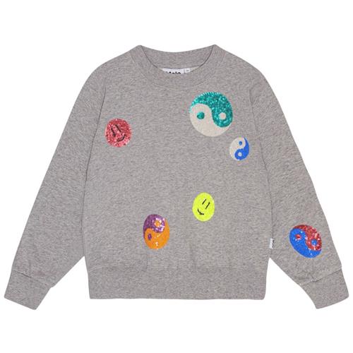 Se Molo GOTS Marge Sweatshirt Gråmeleret | Grå | 104 cm ved Babyshop