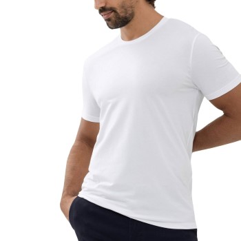 Se Mey Dry Cotton Colour T-Shirt Hvid Small Herre ved Timarco