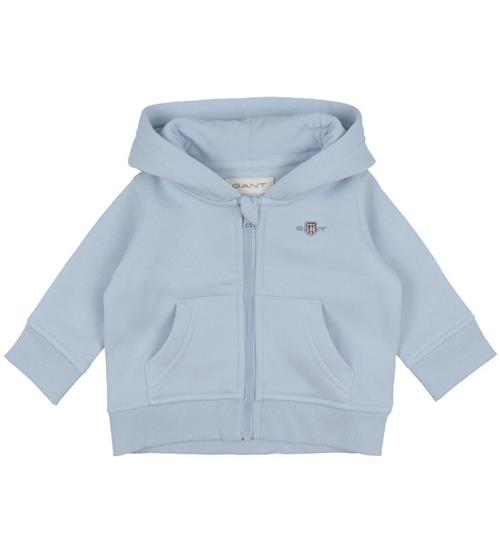 Se GANT GANT Cardigan - Shield - Fresh Blue ved KidsWorld