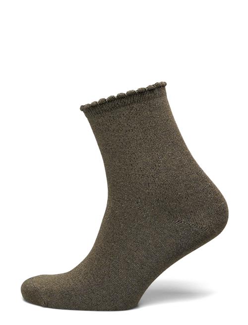 Pcsebby Glitter Long Socks Noos Bc Pieces Khaki