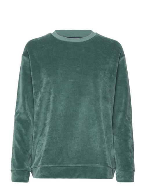 Se Lexington Clothing Martha Organic Cotton Velour Sweatshirt Lexington Clothing Green ved Booztlet