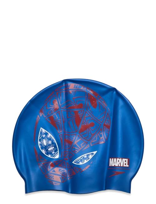 Speedo Marvel Junior Print Cap Spider-Man Blu/Red Speedo Blue