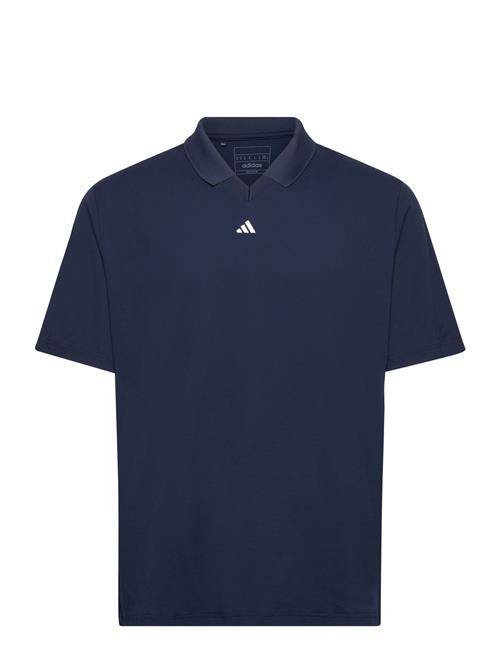 Se adidas Golf Tk Pique Polo Adidas Golf Navy ved Booztlet