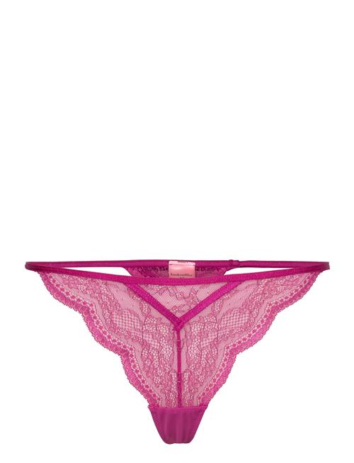 Se Hunkemöller Isabelle Hl Sparkle String Tr Hunkemöller Pink ved Booztlet