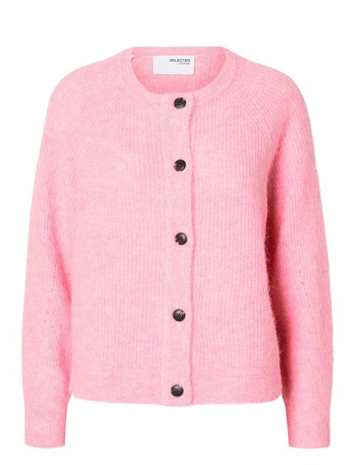 Se Selected Femme Slflulu Ls Knit Short Cardigan B Noos Selected Femme Pink ved Booztlet