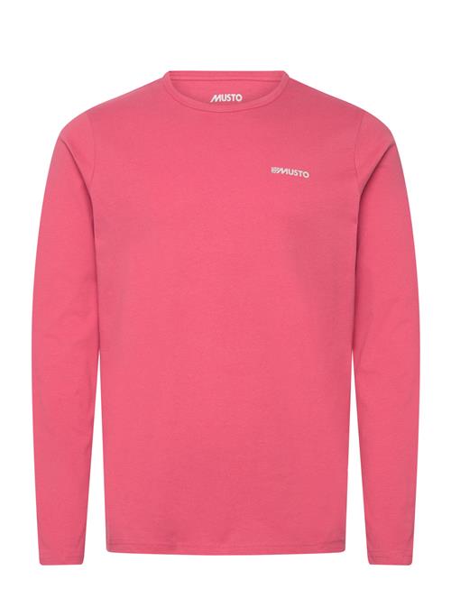 Musto Marina Ls Logo Tee Musto Pink