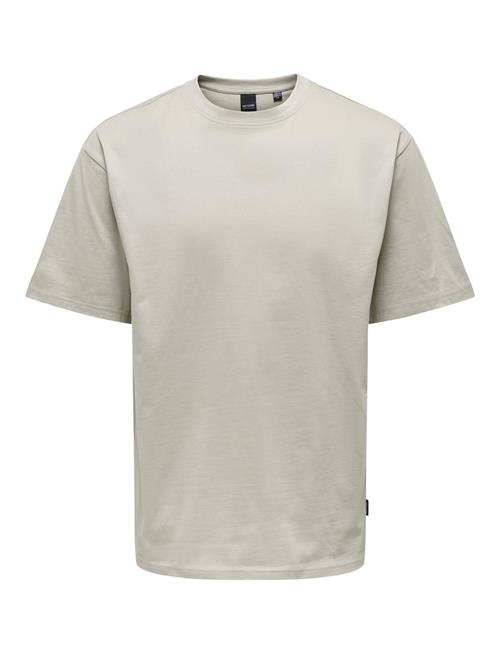 Se ONLY & SONS Onsfred Life Rlx Ss Tee Noos ONLY & SONS Beige ved Booztlet