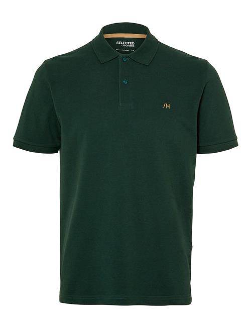 Se Selected Homme Slhdante Ss Polo Noos Selected Homme Green ved Booztlet