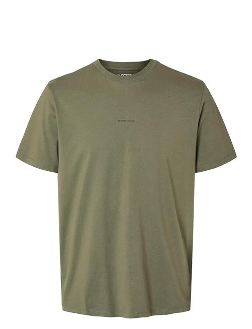 Slhaspen Print Ss O-Neck Tee Noos Selected Green