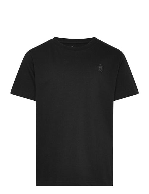 Knowledge Cotton Apparel Regular Fit Badge T-Shirt - Gots/Ve Knowledge Cotton Apparel Black