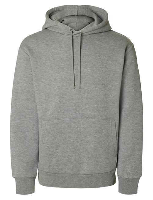 Slhreg-Dan Sweat Hood O Selected Grey