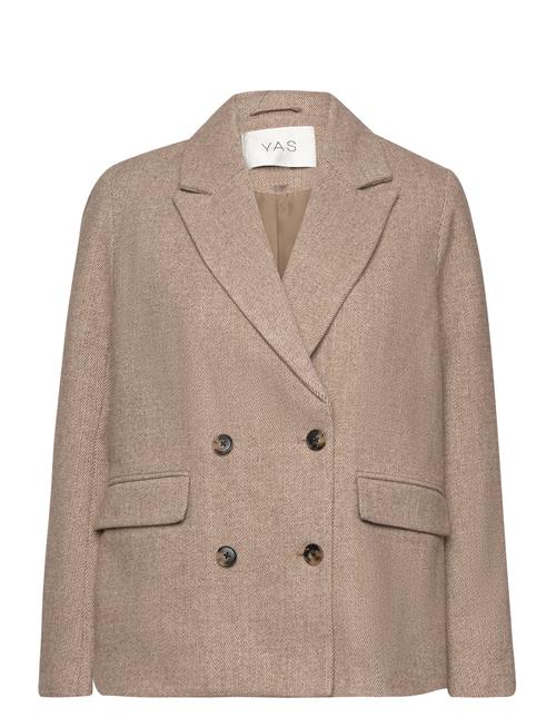 YAS Yassummer Ls Wool Mix Blazer YAS Brown