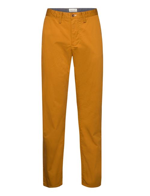 Se GANT Regular Twill Chinos GANT Yellow ved Booztlet