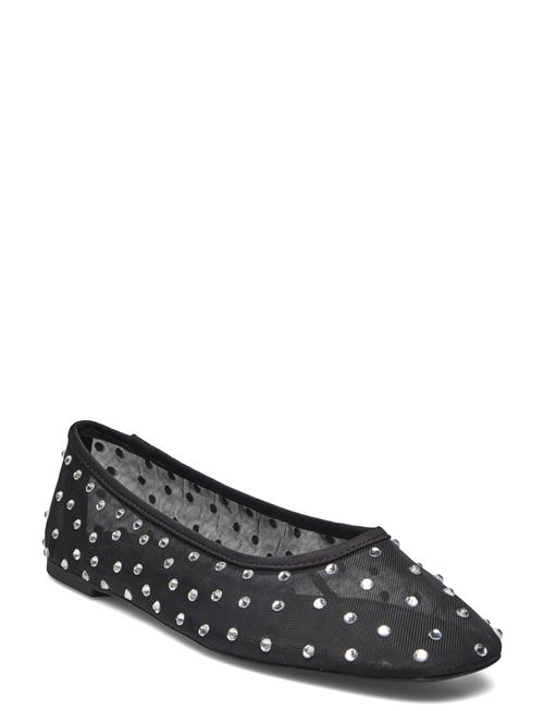 Se Mango Rhinest Ballerina Shoes Mango Black ved Booztlet