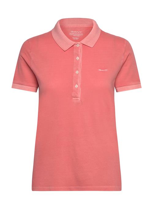 Se GANT Sunfaded Ss Pique Polo GANT Coral ved Booztlet