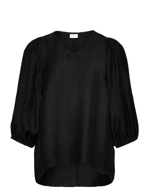 Se Kaffe Curve Kcjane Blouse Kaffe Curve Black ved Booztlet