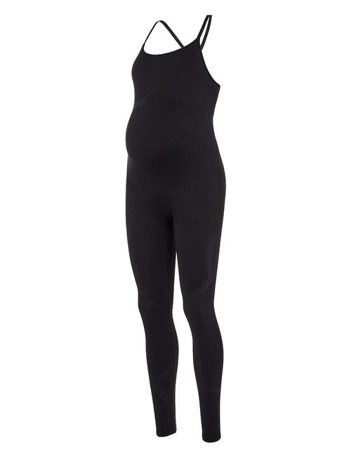 Se Mamalicious Mlpaulette Strap Active Jumpsuit Noos Mamalicious Black ved Booztlet